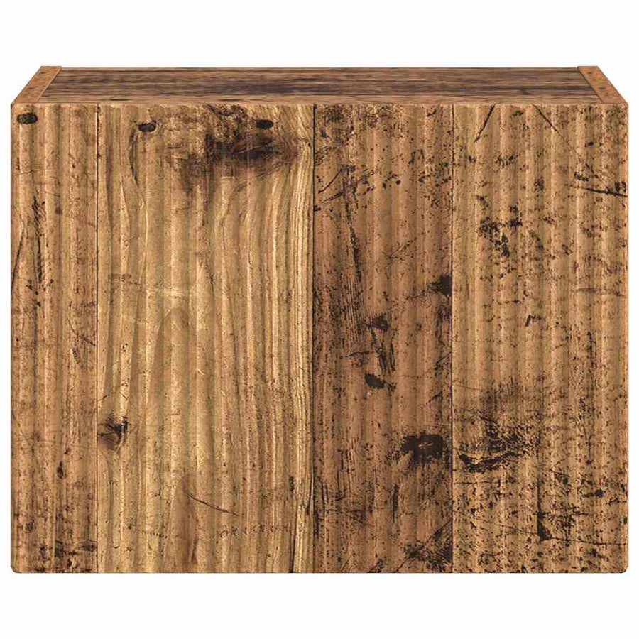 TV Wandkast Oud Hout 60 x 31 x 29.5 cm Bewerkt hout