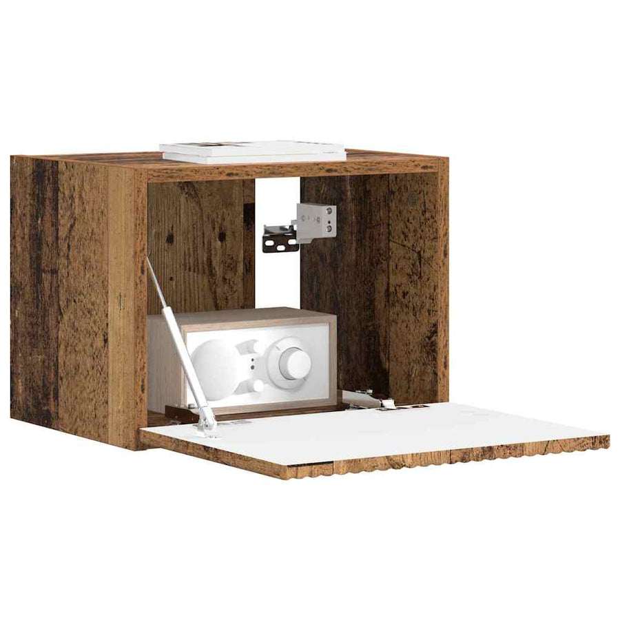 TV Wandkast Oud Hout 60 x 31 x 29.5 cm Bewerkt hout