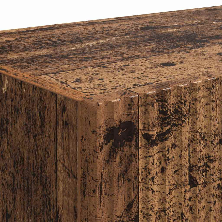TV Wandkast 2 pcs Oud Hout 60 x 31 x 29.5 cm Bewerkt hout