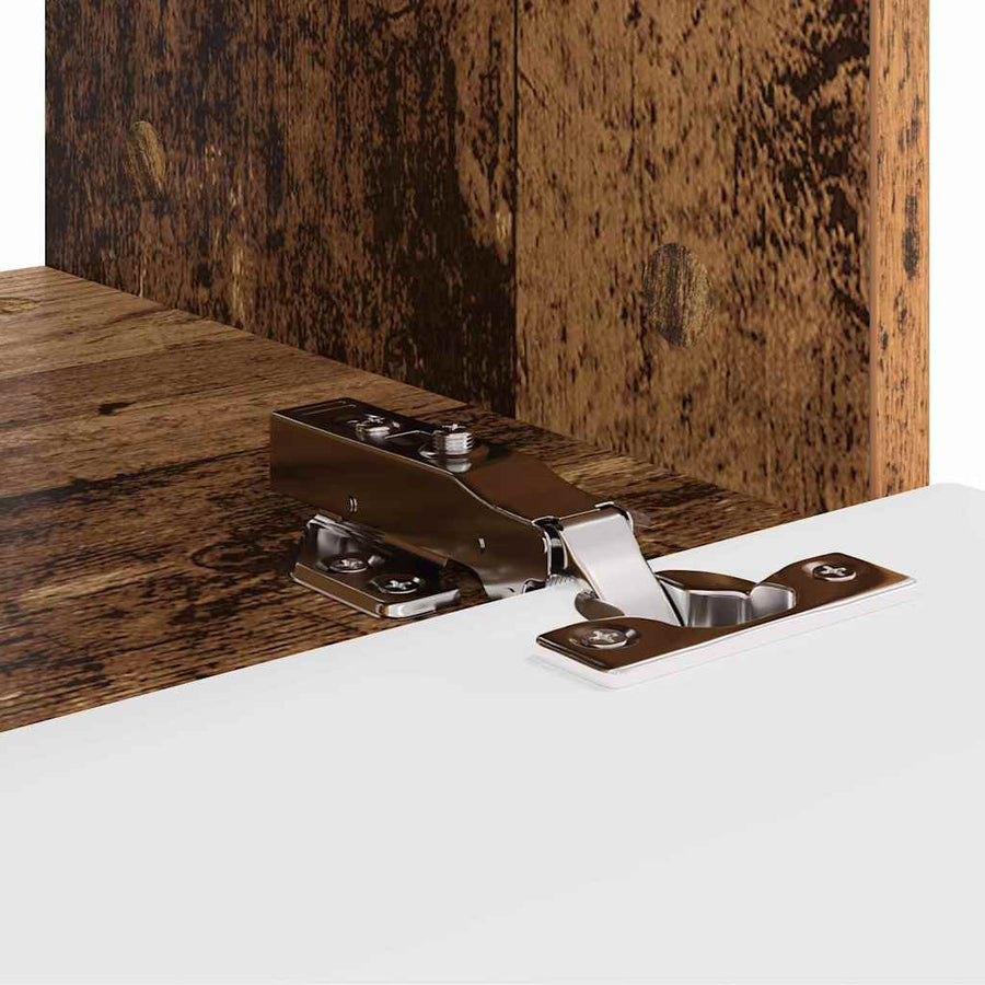 TV Wandkast 2 pcs Oud Hout 60 x 31 x 29.5 cm Bewerkt hout