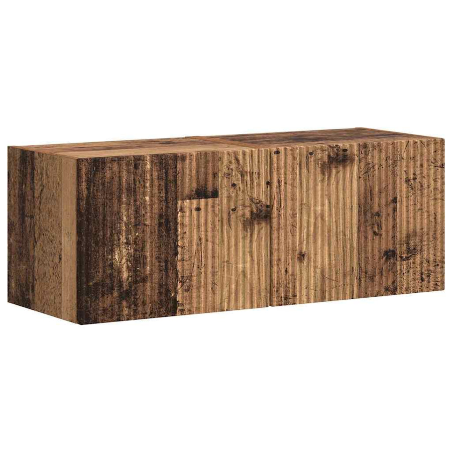TV Wandkast 2 pcs Oud Hout 60 x 31 x 29.5 cm Bewerkt hout