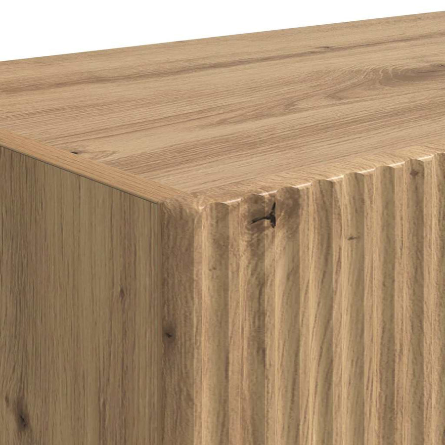 TV Wandkast Ambachtelijk eiken 60 x 31 x 29.5 cm Bewerkt hout