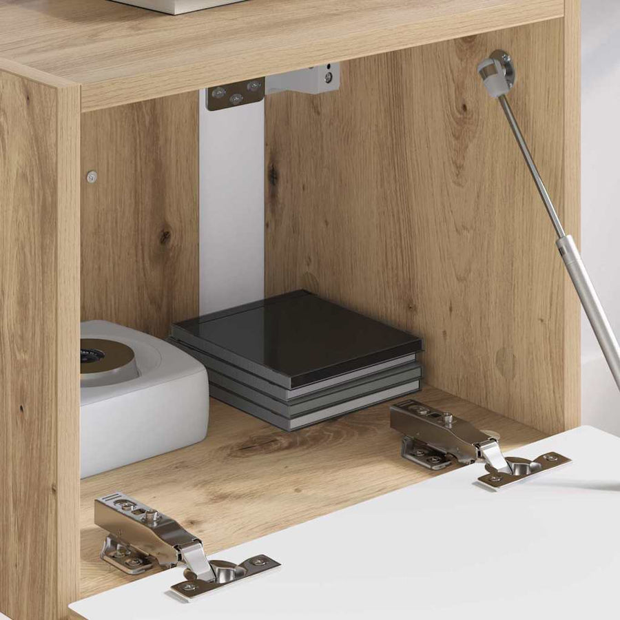 TV Wandkast Ambachtelijk eiken 60 x 31 x 29.5 cm Bewerkt hout