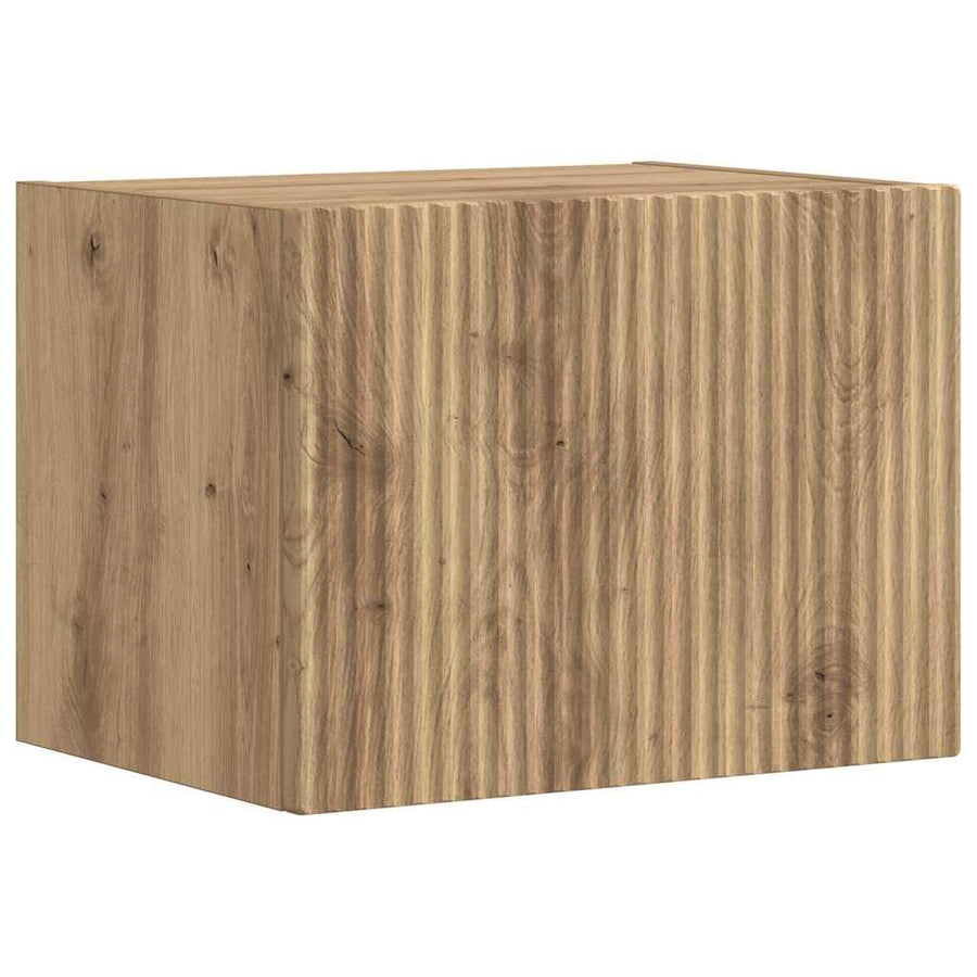 TV Wandkast Ambachtelijk eiken 60 x 31 x 29.5 cm Bewerkt hout