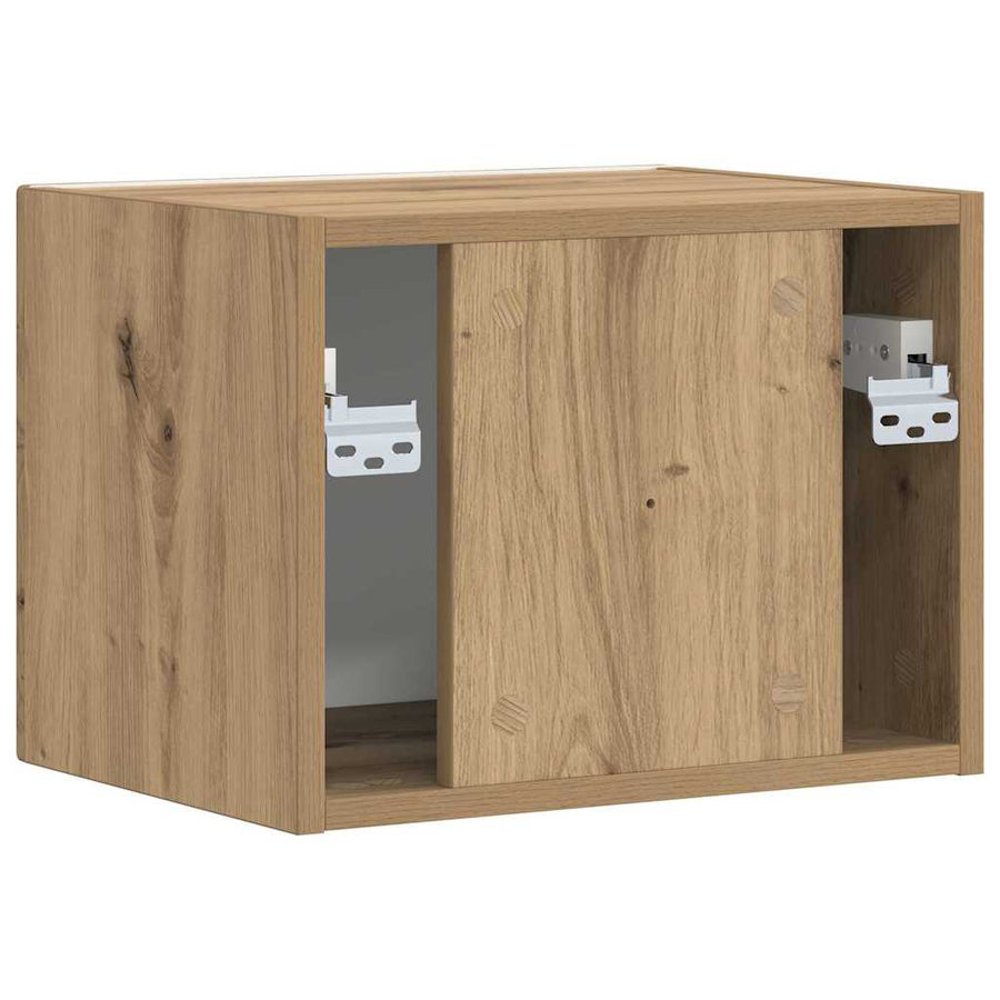 TV Wandkast Ambachtelijk eiken 60 x 31 x 29.5 cm Bewerkt hout