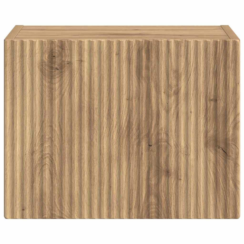TV Wandkast Ambachtelijk eiken 60 x 31 x 29.5 cm Bewerkt hout