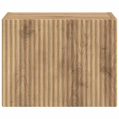 TV Wandkast Ambachtelijk eiken 60 x 31 x 29.5 cm Bewerkt hout