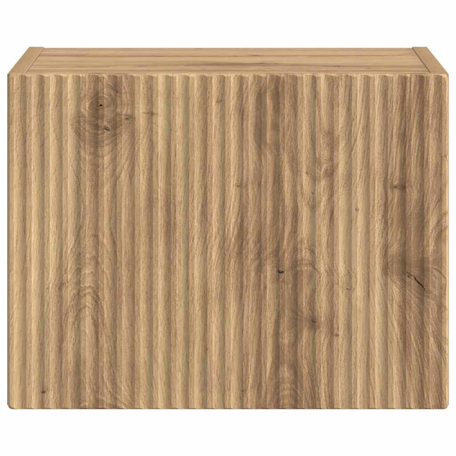 TV Wandkast Ambachtelijk eiken 60 x 31 x 29.5 cm Bewerkt hout