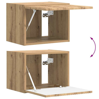 TV Wandkast Ambachtelijk eiken 60 x 31 x 29.5 cm Bewerkt hout