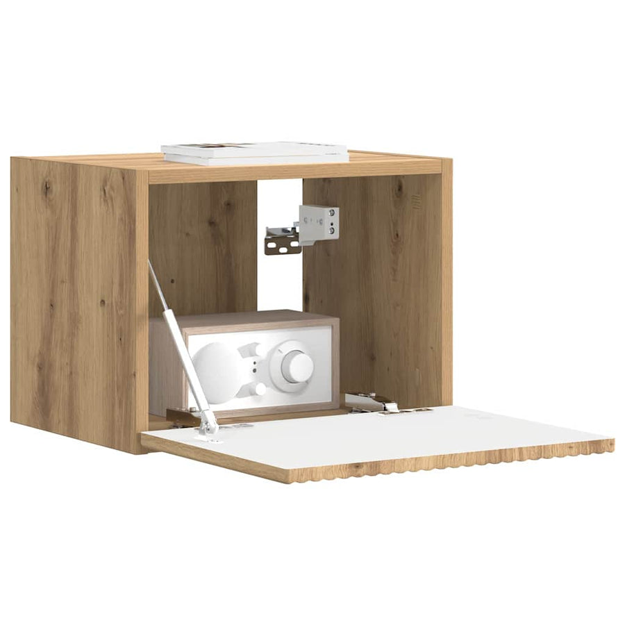 TV Wandkast Ambachtelijk eiken 60 x 31 x 29.5 cm Bewerkt hout