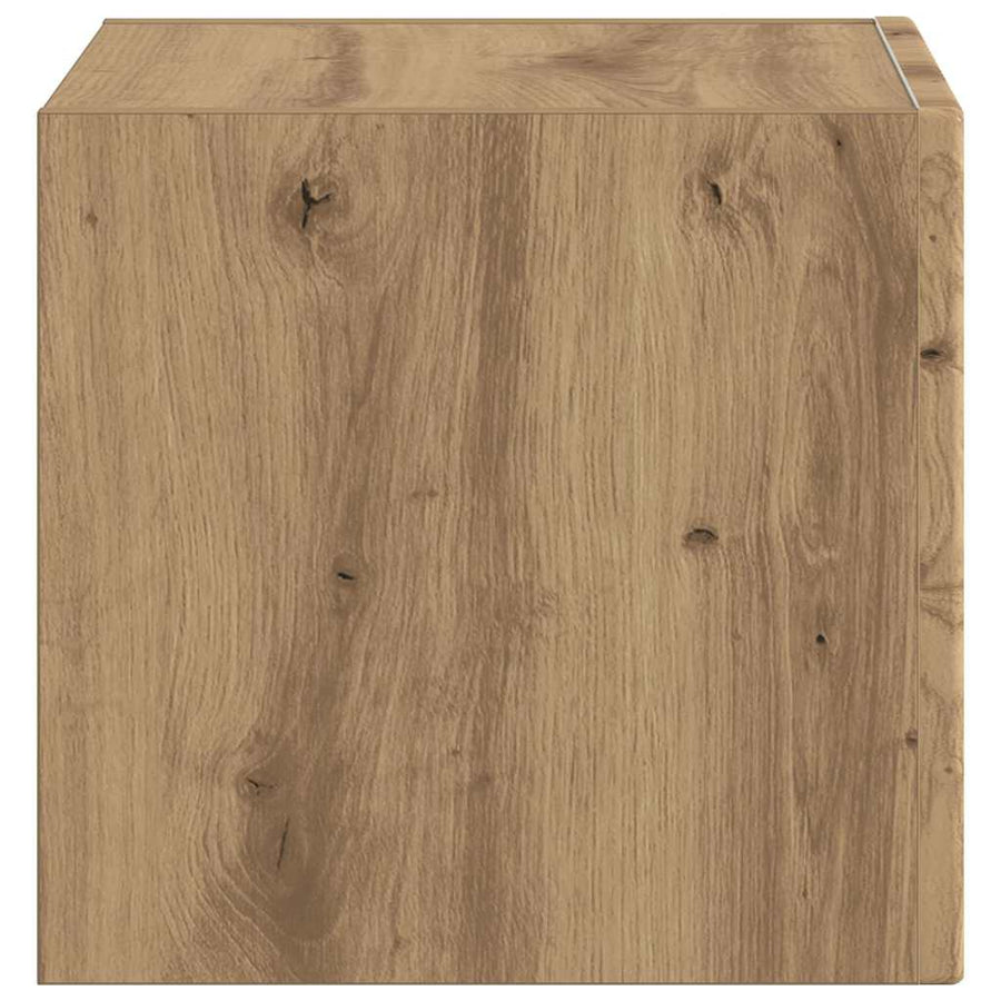 TV Wandkast Ambachtelijk eiken 60 x 31 x 29.5 cm Bewerkt hout