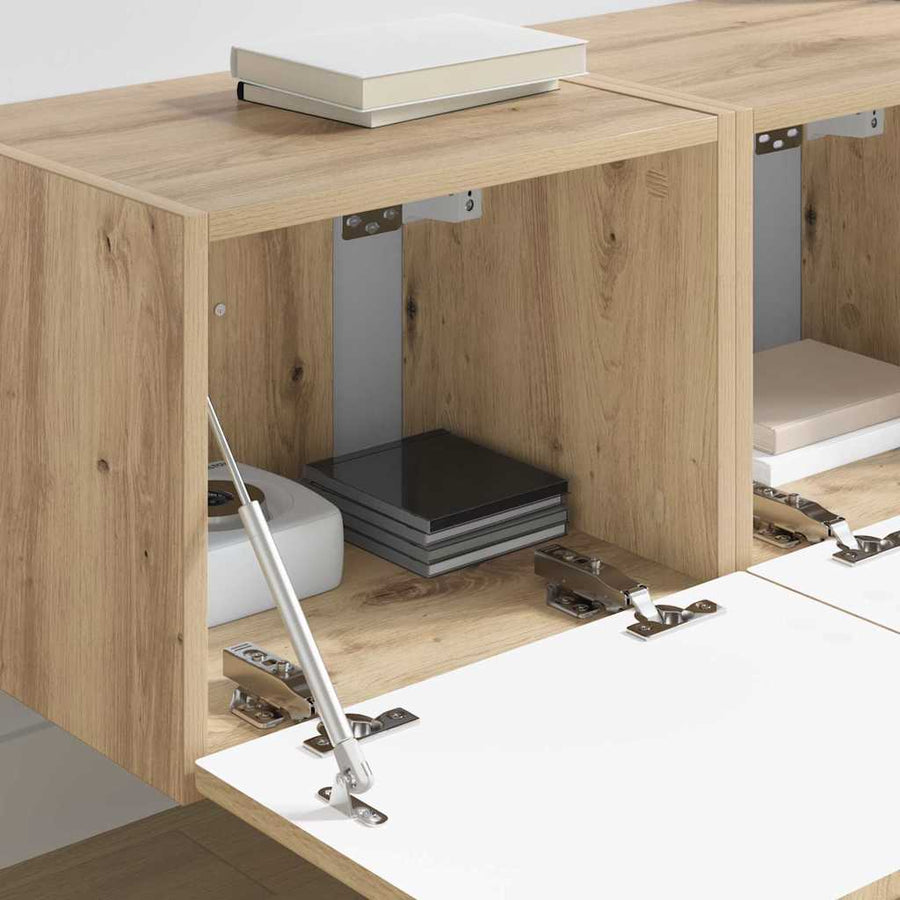 TV Wandkast 2 pcs Ambachtelijk eiken 60 x 31 x 29.5 cm