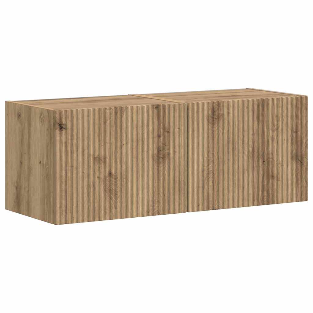 TV Wandkast 2 pcs Ambachtelijk eiken 60 x 31 x 29.5 cm