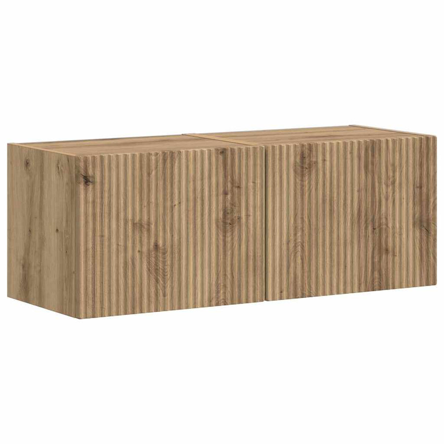 TV Wandkast 2 pcs Ambachtelijk eiken 60 x 31 x 29.5 cm