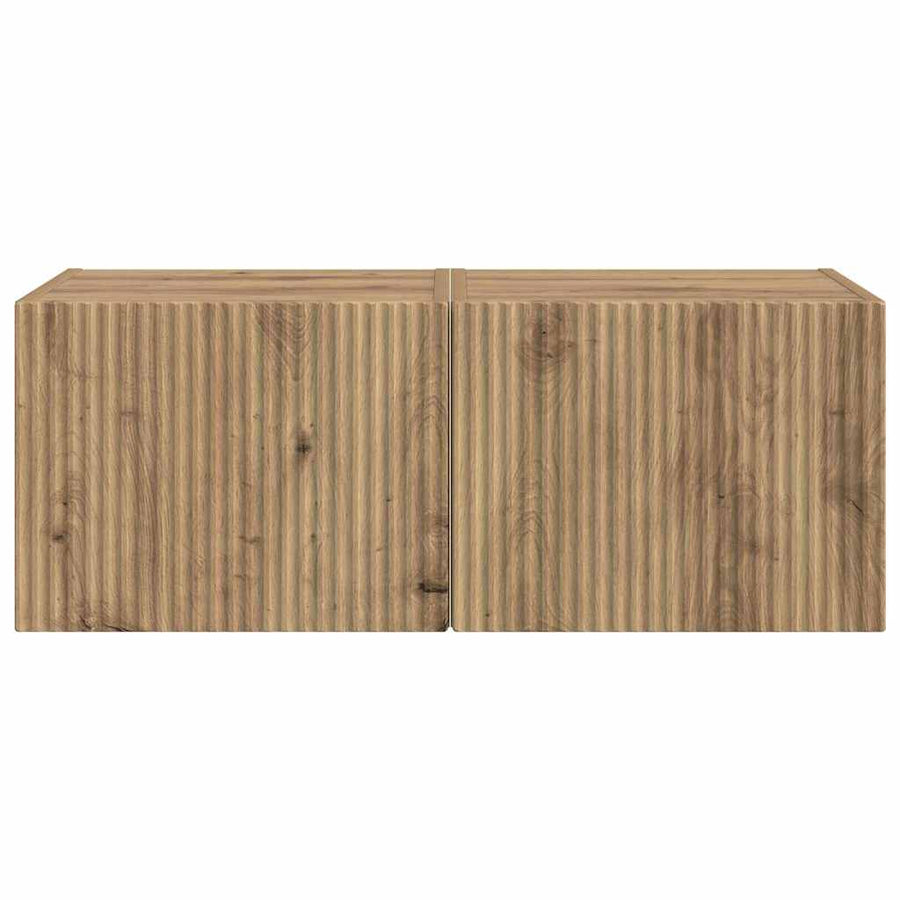 TV Wandkast 2 pcs Ambachtelijk eiken 60 x 31 x 29.5 cm