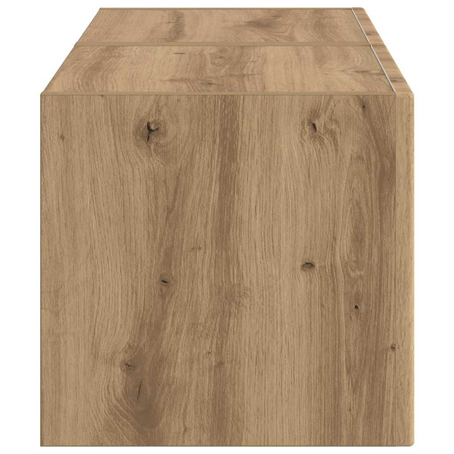 TV Wandkast 2 pcs Ambachtelijk eiken 60 x 31 x 29.5 cm