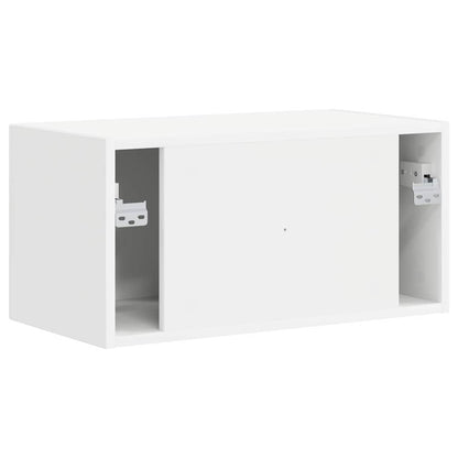 TV Wandkast Wandgemonteerd Wit 60 x 31 x 29,5 cm Bewerkt hout