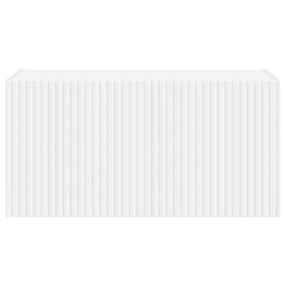 TV Wandkast Wandgemonteerd Wit 60 x 31 x 29,5 cm Bewerkt hout