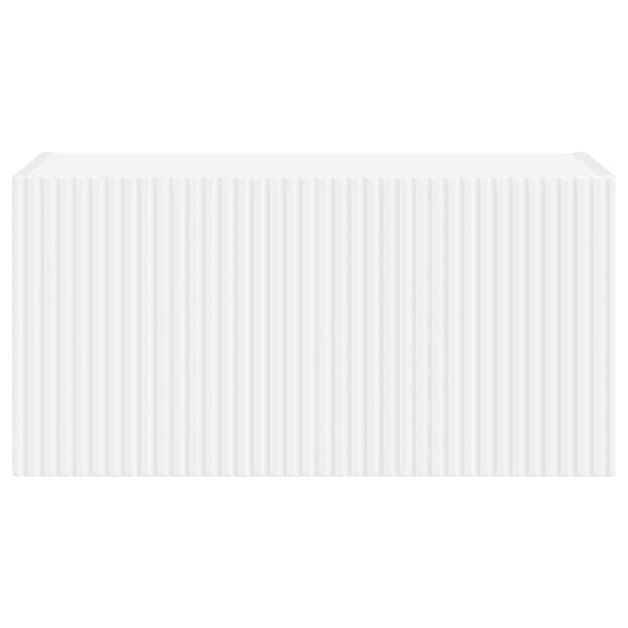 TV Wandkast Wandgemonteerd Wit 60 x 31 x 29,5 cm Bewerkt hout