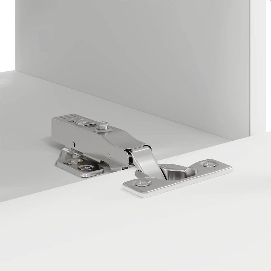 TV Wandkast 2 pcs Wit 60 x 31 x 29.5 cm Bewerkt hout