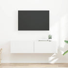 Tv-wandkast 2 stuks 60x31x29.5 cm wit bewerkt hout