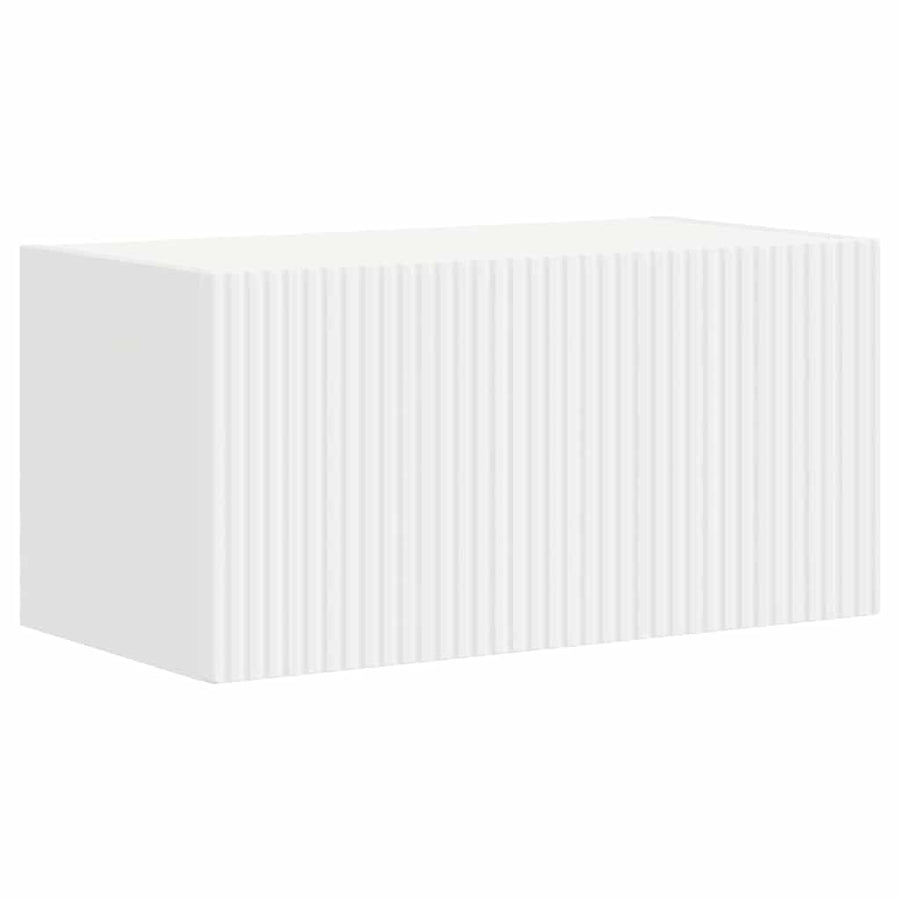 TV Wandkast 2 pcs Wit 60 x 31 x 29.5 cm Bewerkt hout