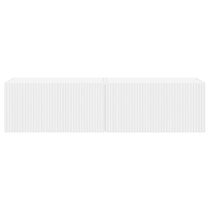 TV Wandkast 2 pcs Wit 60 x 31 x 29.5 cm Bewerkt hout