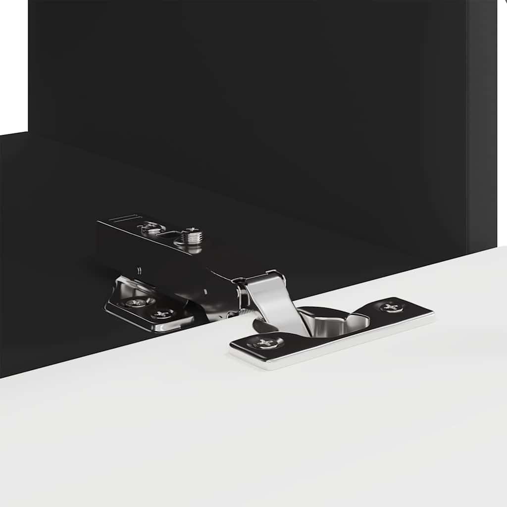 TV Wandkast 2 pcs Zwart 60 x 31 x 29,5 cm Bewerkt hout