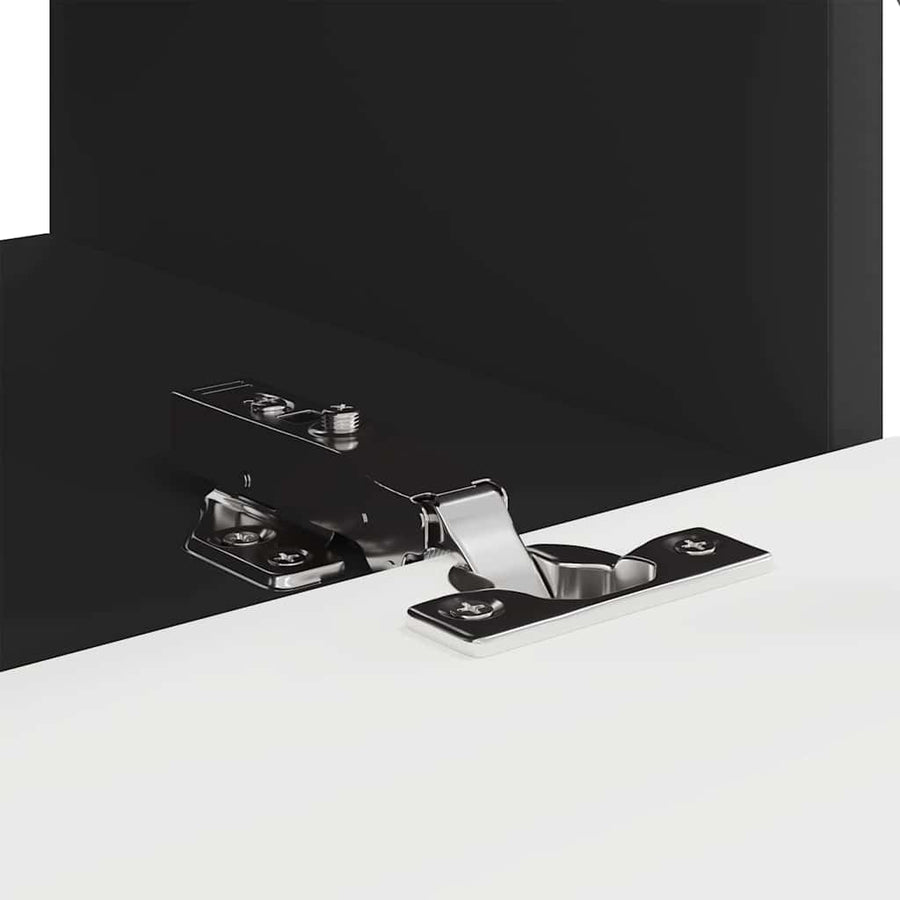 TV Wandkast 2 pcs Zwart 60 x 31 x 29,5 cm Bewerkt hout