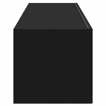 TV Wandkast 2 pcs Zwart 60 x 31 x 29,5 cm Bewerkt hout