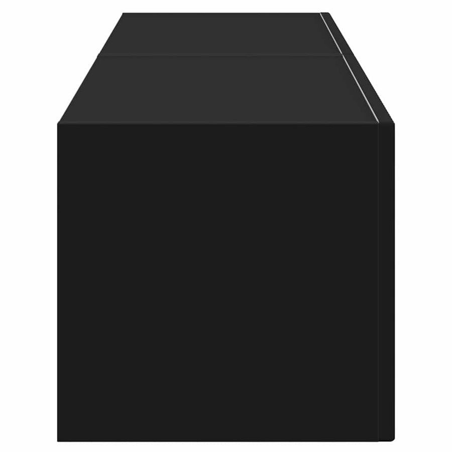 TV Wandkast 2 pcs Zwart 60 x 31 x 29,5 cm Bewerkt hout