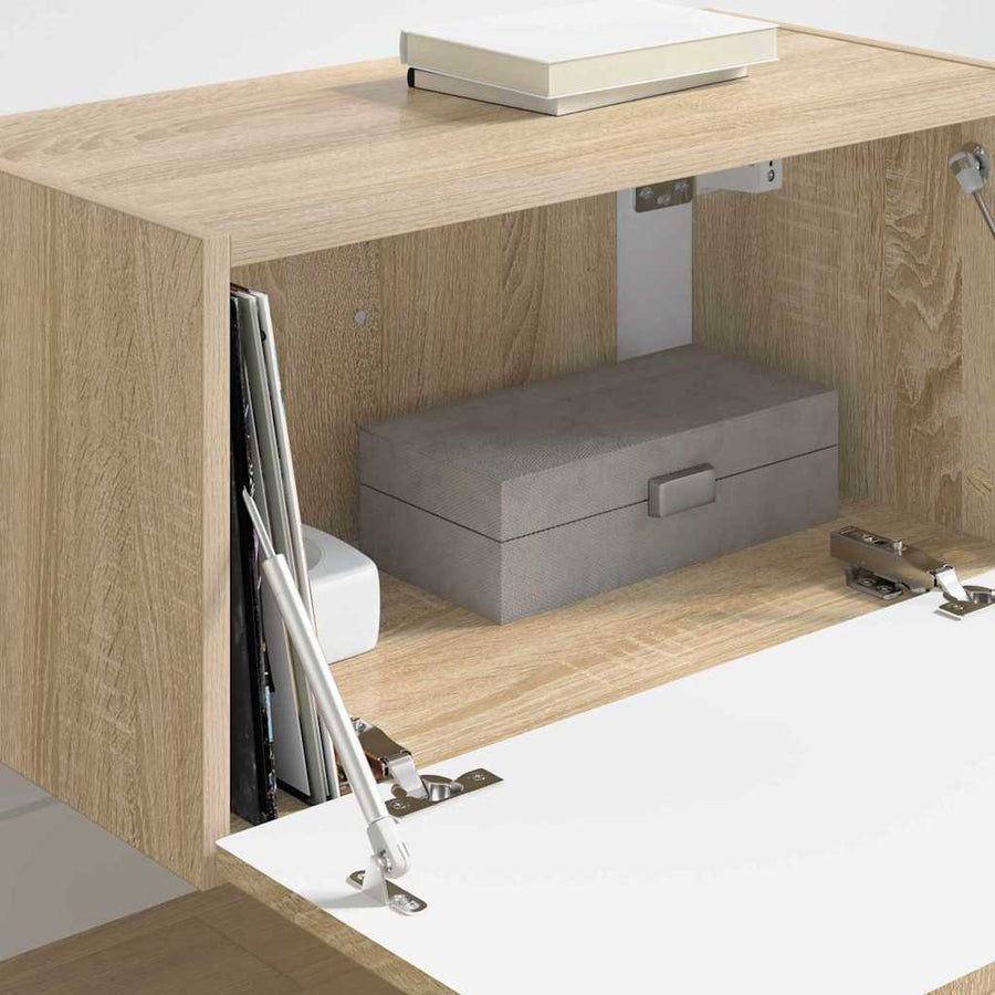 TV Wandkast Sonoma 60 x 31 x 29.5 cm Bewerkt hout