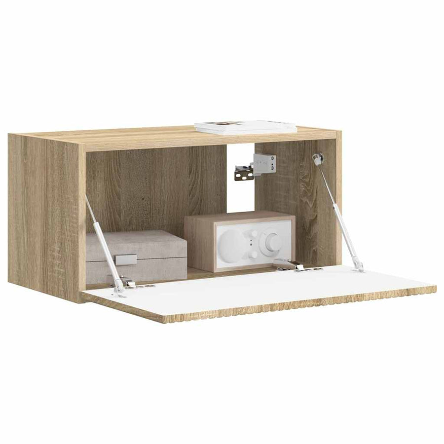 TV Wandkast Sonoma 60 x 31 x 29.5 cm Bewerkt hout