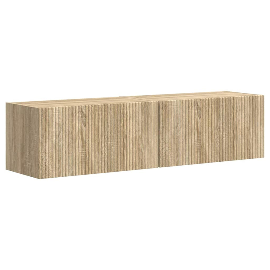 TV Wandkast 2 pcs Sonoma 60 x 31 x 29,5 cm Bewerkt hout