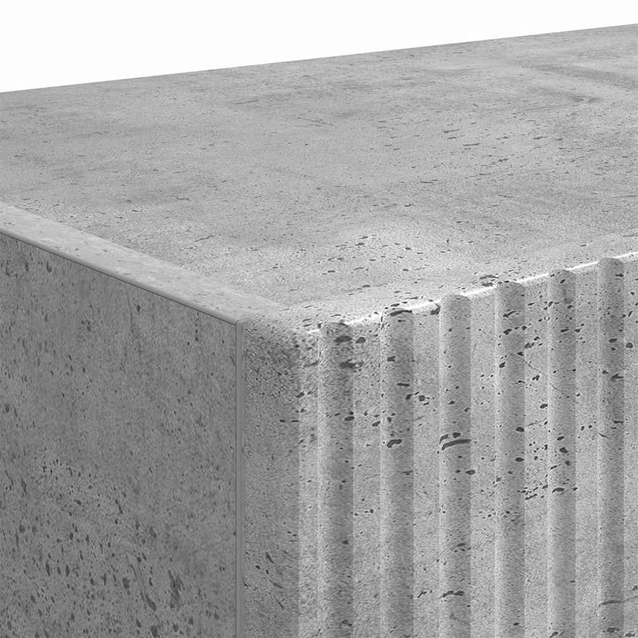 TV Wandkast Wandgemonteerd Beton 60 x 31 x 29.5 cm Bewerkt hout