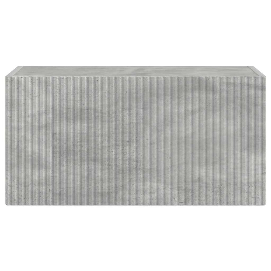 TV Wandkast Wandgemonteerd Beton 60 x 31 x 29.5 cm Bewerkt hout