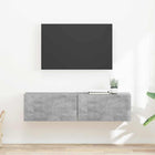 TV wandkast 2 stuks beton 60x31x29.5 cm