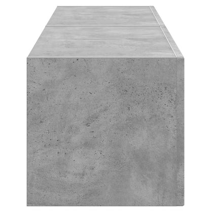 TV Wandkast 2 pcs Beton 60 x 31 x 29.5 cm Bewerkt hout