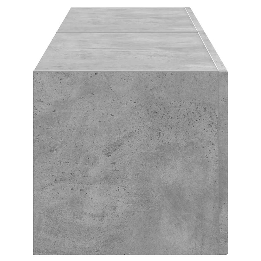 TV Wandkast 2 pcs Beton 60 x 31 x 29.5 cm Bewerkt hout