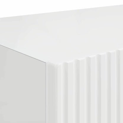 TV Wandkast Glanzend Wit 60 x 31 x 29,5 cm Bewerkt hout