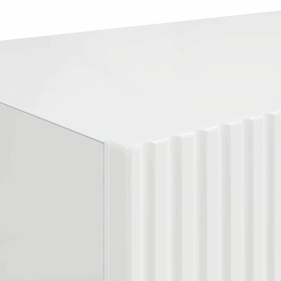 TV Wandkast Glanzend Wit 60 x 31 x 29,5 cm Bewerkt hout