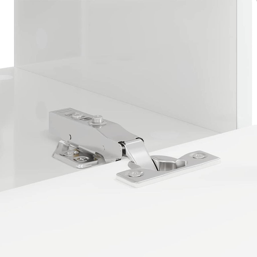 TV Wandkast Glanzend Wit 60 x 31 x 29,5 cm Bewerkt hout