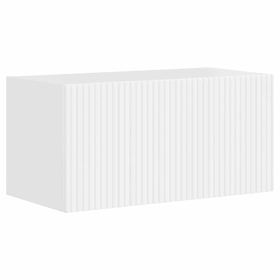 TV Wandkast Glanzend Wit 60 x 31 x 29,5 cm Bewerkt hout