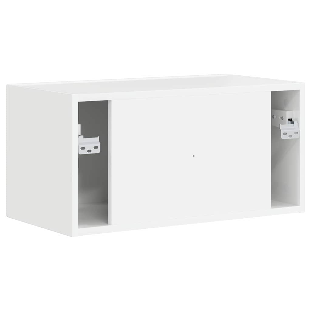 TV Wandkast Glanzend Wit 60 x 31 x 29,5 cm Bewerkt hout