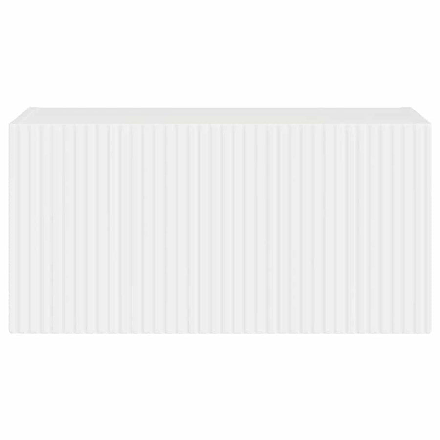 TV Wandkast Glanzend Wit 60 x 31 x 29,5 cm Bewerkt hout