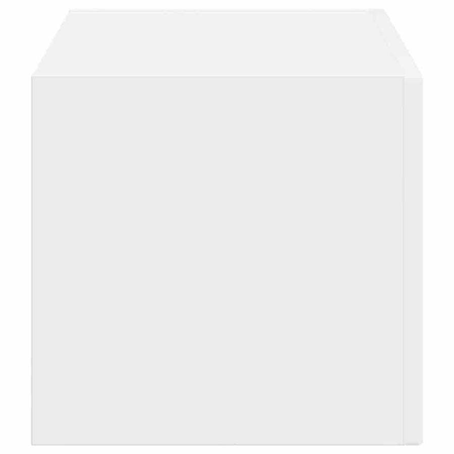 TV Wandkast Glanzend Wit 60 x 31 x 29,5 cm Bewerkt hout