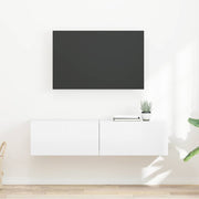TV wandkast 60x31x29.5 cm glanzend wit