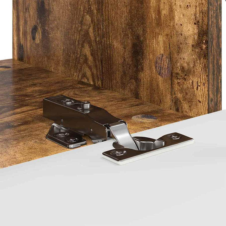 TV Wandkast Gerookt eiken 60 x 31 x 29.5 cm Bewerkt hout