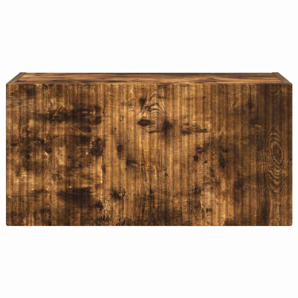 TV Wandkast Gerookt eiken 60 x 31 x 29.5 cm Bewerkt hout