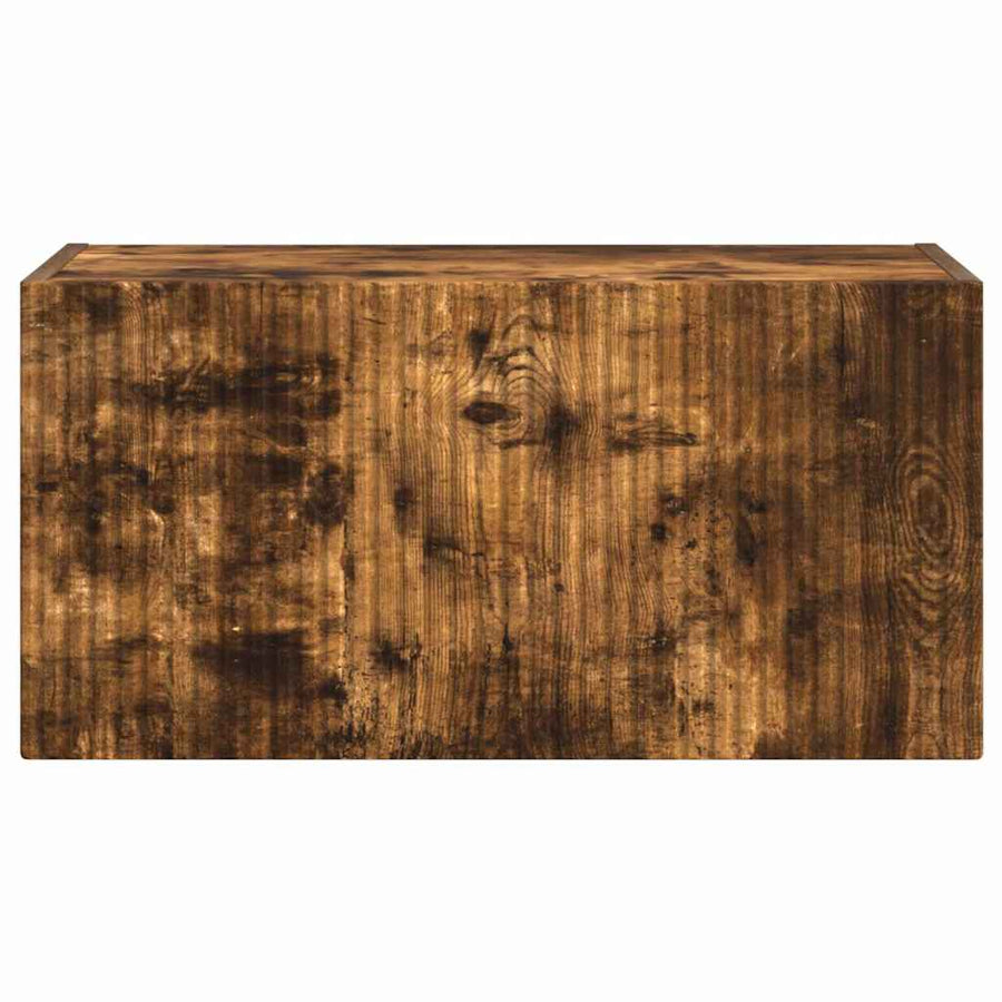 TV Wandkast Gerookt eiken 60 x 31 x 29.5 cm Bewerkt hout